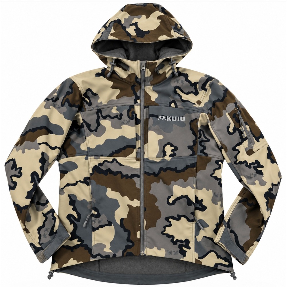 KUIU Guide DCS Jacket S Vias Camo Softshell Hooded Hunting Coat 50011 Tactical